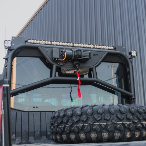 TOPO Motorsports Polaris Ranger XD 1500 Heavy-Duty Winch Headache Rack TOPO Motorsports Polaris Ranger XD 1500 Heavy-Duty Winch Headache Rack