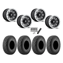 Incursion A/T 32x10-15 Tires on Fuel Hardline Gloss Black Milled Beadlock Wheels