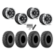 Incursion A/T 35x10-15 Tires on Fuel Hardline Gloss Black Milled Beadlock Wheels
