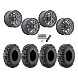 Incursion A/T 32x10-15 Tires on Fuel Unit Matte Anthracite Wheels