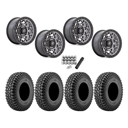 Incursion A/T 35x10-15 Tires on Fuel Unit Matte Anthracite Wheels Incursion A/T 35x10-15 Tires on Fuel Unit Matte Anthracite Wheels