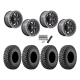 Incursion A/T 35x10-15 Tires on Fuel Unit Matte Black Wheels