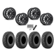 Incursion A/T 30x10-14 Tires on Fuel Vector Matte Black Wheels