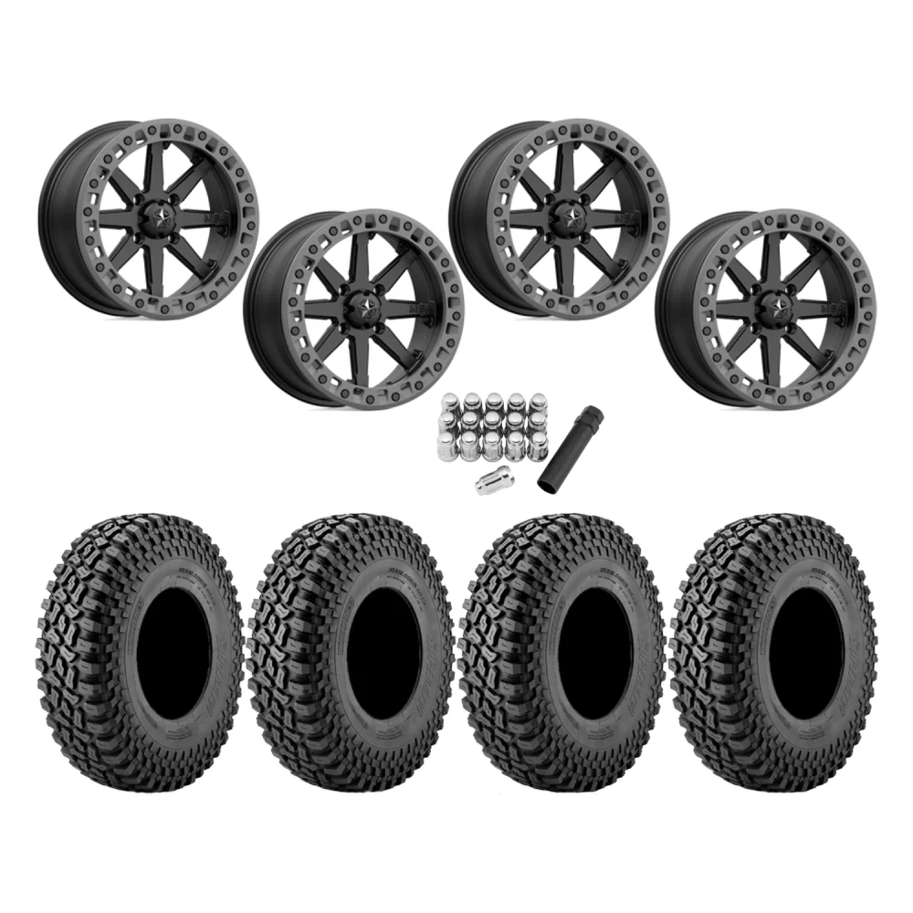 Incursion A/T 32x10-15 Tires on MSA M31 Lok2 Beadlock Wheels, complete kit