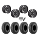 Incursion A/T 28x10-14 Tires on MSA M45 Portal Gloss Black Milled Wheels
