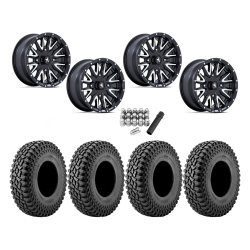 Incursion A/T 28x10-14 Tires on MSA M49 Creed Matte Black & Machined Wheels