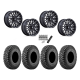 Incursion A/T 28x10-14 Tires on MSA M49 Creed Matte Black & Machined Wheels