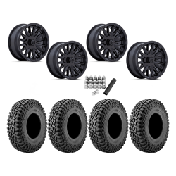 Incursion A/T 28x10-14 Tires on MSA M49 Creed Matte Black Wheels