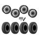 Incursion A/T 28x10-14 Tires on SB-5 Gunmetal Grey Beadlock Wheels