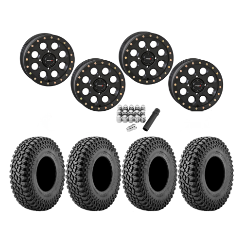 Incursion A/T 28x10-14 Tires on SB-7 Matte Black Beadlock Wheels Incursion A/T 28x10-14 Tires on SB-7 Matte Black Beadlock Wheels