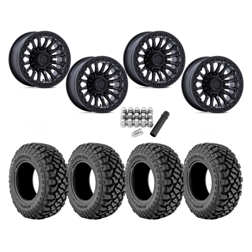 Kenda Klever X/T 32x10-15 Tires on Fuel Rincon Blackout Beadlock Wheels Kenda Klever X/T 32x10-15 Tires on Fuel Rincon Blackout Beadlock Wheels