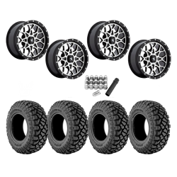 Kenda Klever X/T 28x10-14 Tires on MSA M45 Portal Machined Wheels