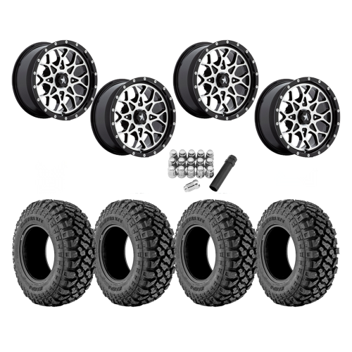 Kenda Klever X/T 28x10-14 Tires on MSA M45 Portal Machined Wheels