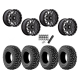Kenda Klever X/T 28x10-14 Tires on MSA M45 Portal Gloss Black Milled Wheels