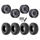 Kenda Klever X/T 28x10-14 Tires on MSA M49 Creed Matte Black & Machined Wheels