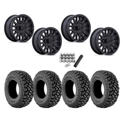 Kenda Klever X/T 28x10-14 Tires on MSA M49 Creed Matte Black Wheels
