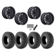 Kenda Klever X/T 28x10-14 Tires on MSA M49 Creed Matte Black Wheels