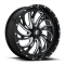 Fuel Off Road Kompressor Gloss Black Milled 22x7 Wheel/Rim