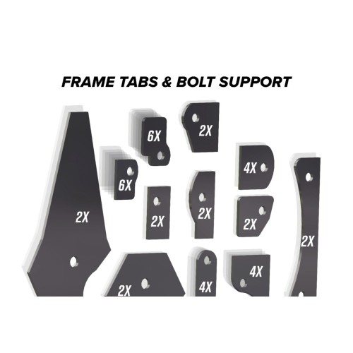 SuperATV Can-Am Defender HD8 Weld-In Gusset Kit SuperATV Can-Am Defender HD8 Weld-In Gusset Kit