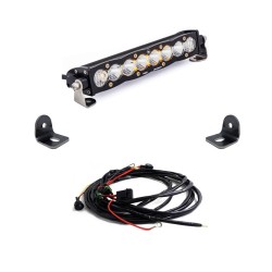 Baja Designs Polaris RZR XP Turbo / Turbo S S8 10" Hood Mount Light Bar Kit (2018-2021) Baja Designs Polaris RZR XP Turbo / Turbo S S8 10" Hood Mount Light Bar Kit (2018-2021)