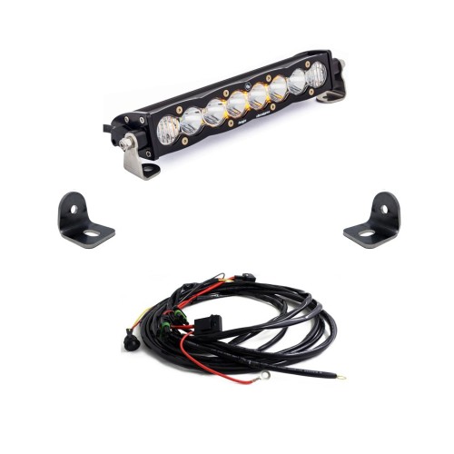 Baja Designs Polaris RZR XP Turbo / Turbo S S8 10" Hood Mount Light Bar Kit (2018-2021) Baja Designs Polaris RZR XP Turbo / Turbo S S8 10" Hood Mount Light Bar Kit (2018-2021)