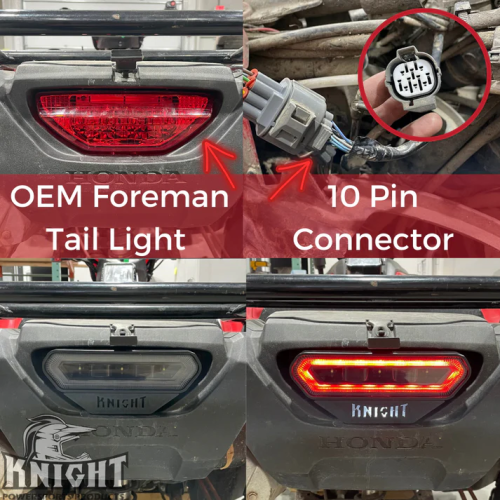 Knight ATV Honda - Tail Light With Reverse Light Knight ATV Honda - Tail Light With Reverse Light