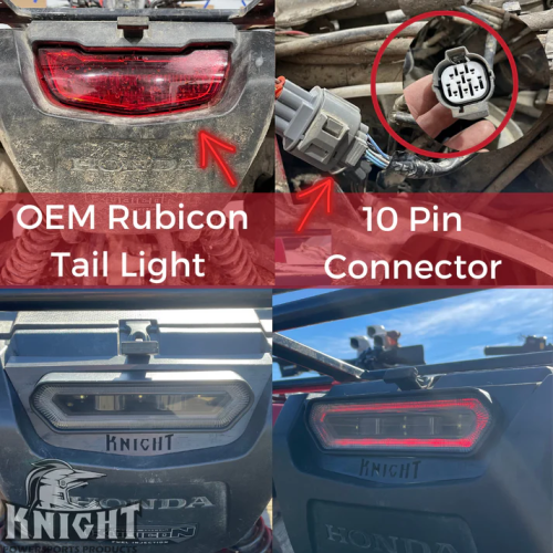 Knight ATV Honda - Tail Light With Reverse Light Knight ATV Honda - Tail Light With Reverse Light