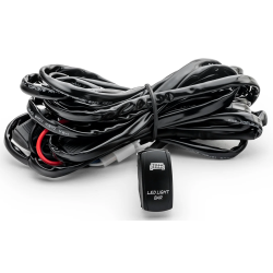 SuperATV LED Light Wiring Harness with Rocker Switch