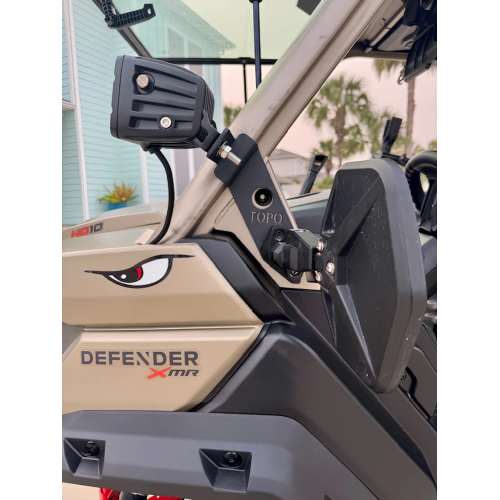 TOPO Motorsports Can-Am Defender HD10 Door Jamb Light Pod Mounts - Angled (Pair)