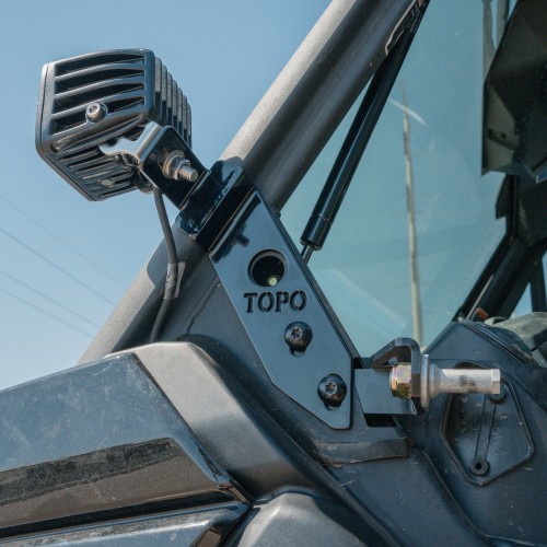 TOPO Motorsports Can-Am Defender HD10 Door Jamb Light Pod Mounts - Angled (Pair)