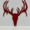 Red Deer Logo Plate for Wild Boar Radiator Relocation Kit