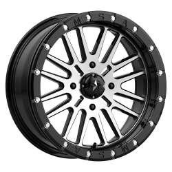 MSA M37 Brute Beadlock Gloss Black Machined 14x7 Wheel/Rim