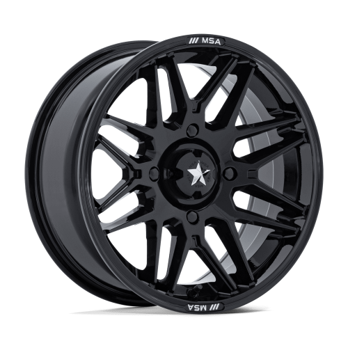 MSA M52 Radar Gloss Black 16x7 Wheel/Rim