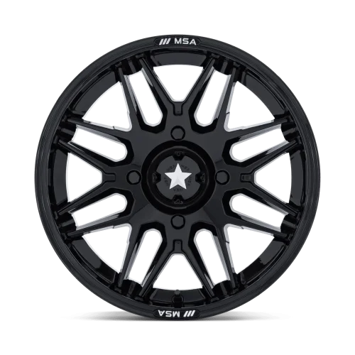 MSA M52 Radar Gloss Black 14x7 Wheel/Rim
