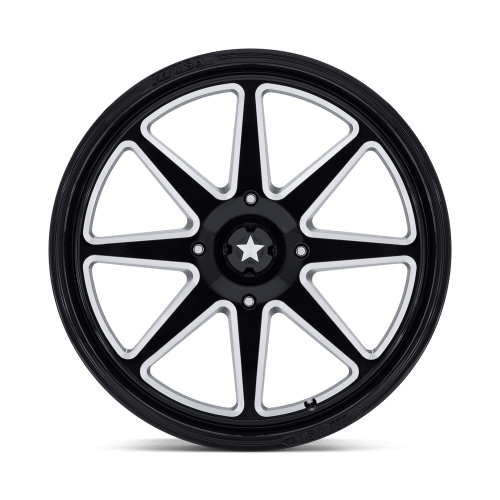 MSA M54 Spark Gloss Black Milled 14x7 Wheel/Rim MSA M54 Spark Gloss Black Milled 14x7 Wheel/Rim