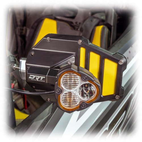DRT Motorsports Billet Aluminum Tactical Convex Side Lighted Mirror Set Kit DRT Motorsports Billet Aluminum Tactical Convex Side Lighted Mirror Set Kit