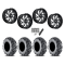 EFX MotoMTC 32x10-18 Tires on Fuel Kompressor Gloss Black Milled Wheels