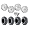 EFX MotoMTC 34x10-20 Tires on Fuel Kompressor Polished Wheels