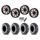EFX MotoMTC 34x10-20 Tires on Fuel Runner Candy Orange Wheels