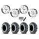 EFX MotoMTC 32x10-18 Tires on MSA M34 Flash Chrome Wheels