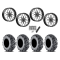 EFX MotoMTC 34x10-20 Tires on MSA M45 Portal Gloss Black Milled Wheels