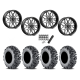 EFX MotoMTC 34x10-20 Tires on MSA M47 Sniper Gloss Black Milled Wheels