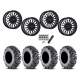 EFX MotoMTC 34x10-20 Tires on MSA M50 Clubber Gloss Black Wheels