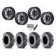 EFX MotoMTC 34x10-20 Tires on MSA M50 Clubber Matte Black DDT Wheels