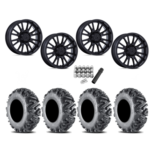 EFX MotoMTC 34x10-20 Tires on MSA M51 Thunderlips Matte Black Wheels