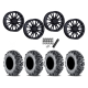 EFX MotoMTC 34x10-20 Tires on MSA M51 Thunderlips Matte Black Wheels