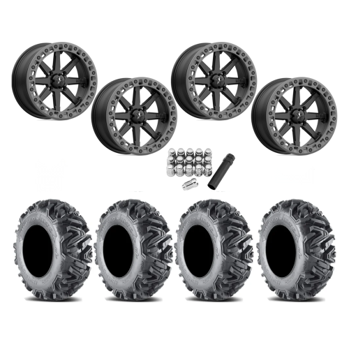 EFX MotoMTC 28x10-14 Tires on MSA M31 Lok2 Beadlock Wheels