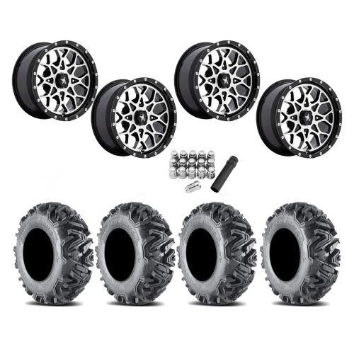 EFX MotoMTC 28x10-14 Tires on MSA M45 Portal Machined Wheels