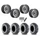 EFX MotoMTC 28x10-14 Tires on MSA M45 Portal Machined Wheels