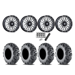 EFX MotoMTC 26x9-14 & 26x11-14 Tires on MSA M50 Clubber Machined Wheels